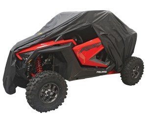 Photo of the cover on a 2-seat UTV